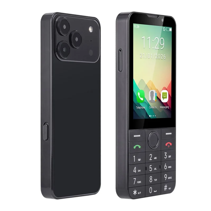 UNIWA F27 PRO 4G Button Smartphone Dual Camera 3.5 Inch TFT Screen Android 11 Cellphone with Physical Keypad, 2+16GB