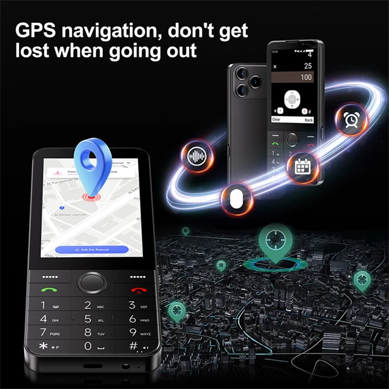 UNIWA F27 PRO 4G Button Smartphone Dual Camera 3.5 Inch TFT Screen Android 11 Cellphone with Physical Keypad, 2+16GB