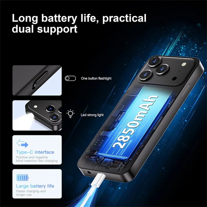 UNIWA F27 PRO 4G Button Smartphone Dual Camera 3.5 Inch TFT Screen Android 11 Cellphone with Physical Keypad, 2+16GB