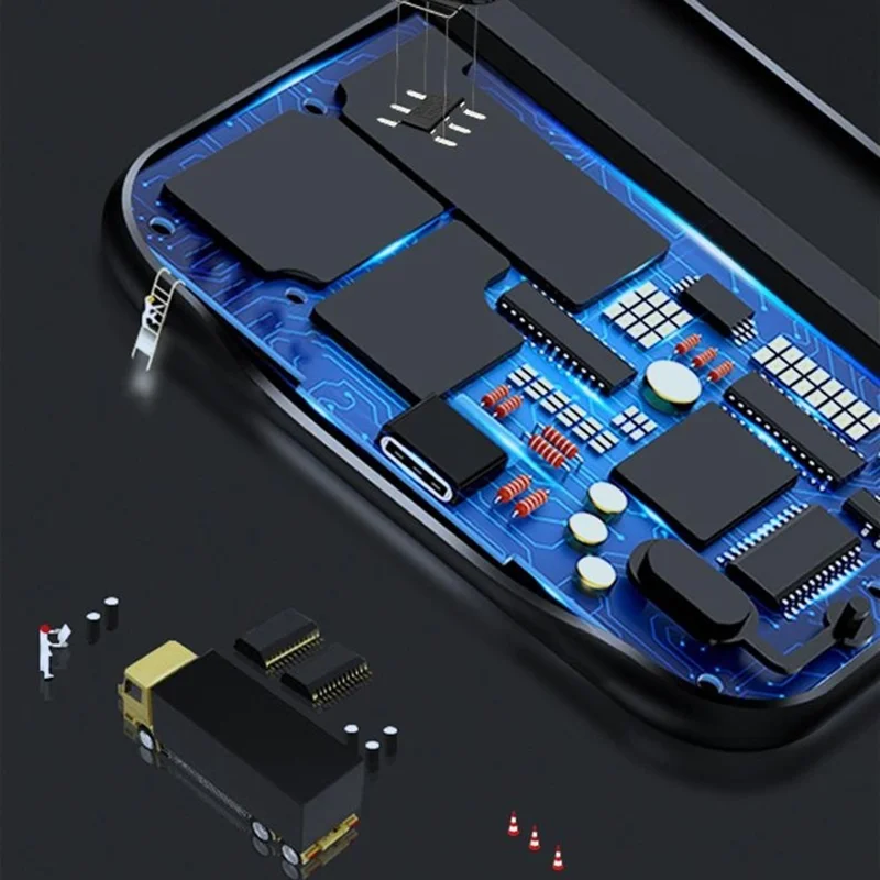 For Xiaomi 14 Pro 10000mAh Battery Case Phone Portable Charger LED Indicator Power Bank - Black