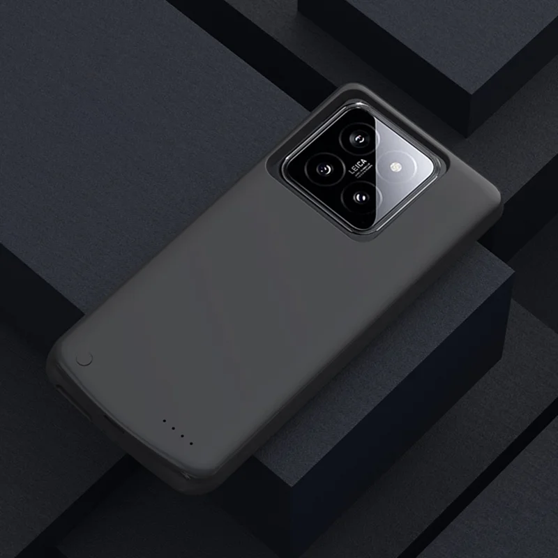 For Xiaomi 14 10000mAh Battery Case Phone Power Bank Protective Cover - Black