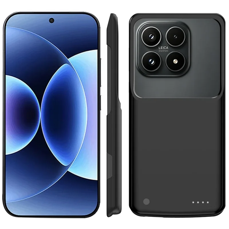 For Xiaomi 17 Battery Case 10000mAh Power Bank Phone Protective Charging Cover - Black