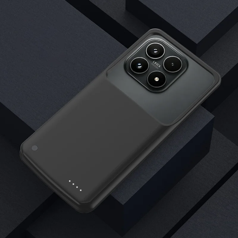 For Xiaomi 17 Battery Case 10000mAh Power Bank Phone Protective Charging Cover - Black
