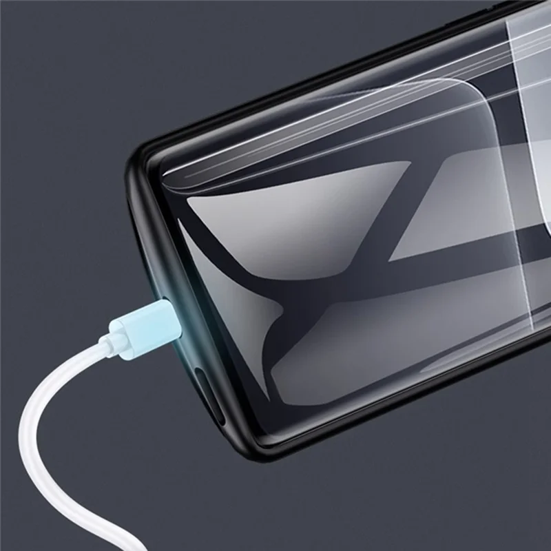 10000mAh Vollflächen-Akku für Xiaomi 17 Pro, Rückclip, tragbares Handy-Ladecase mit LED-Anzeige – Schwarz