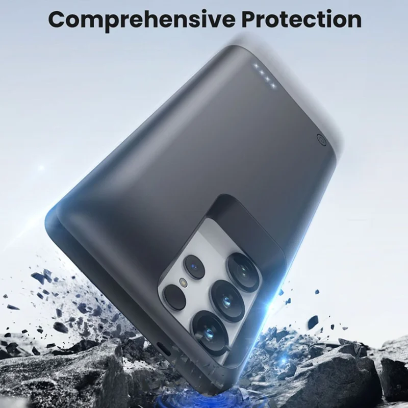For Samsung Galaxy S26 Ultra Battery Case 10000mAh  Power Bank Protective Cover with LED Indicator