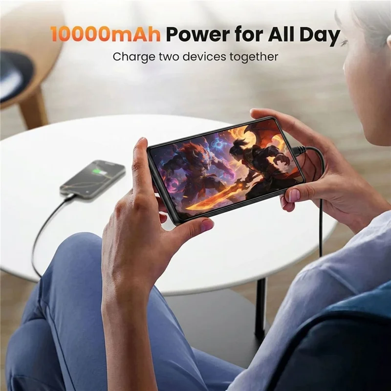 For Samsung Galaxy S26+ 10000mAh Battery Case Phone Power Bank Protective Cover with LED Indicator