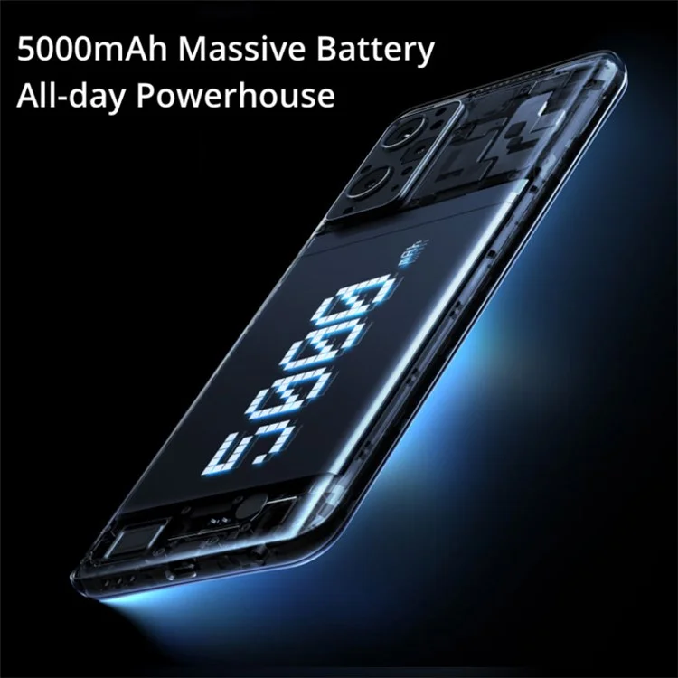 REALME 9i RMX3491 Smartphone 4 go + 128 go 6.6 "50mp Camerie Téléphone Portable 5000mAh Batterie 33W Dart Charge Mobile Phone, Version Globale - Bleu