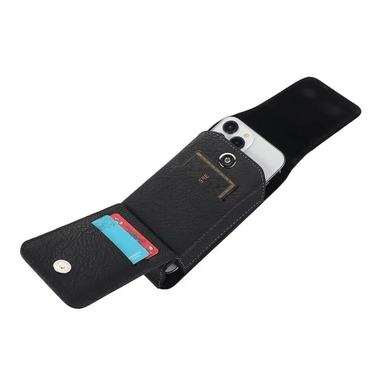 AH-8 6.0-7.0 Zoll Handy PU Leder-lederbeutel-kartenhalter Holster Mit Rotierenden Rückenclip