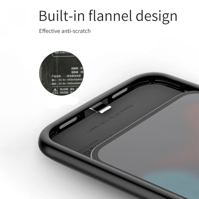 B98S For iPhone 13 Pro 6.1 inch 7000mAh Charging Case Rechargeable Battery Back Shell Compatible with MagSafe Wireless Charger (Support Audio)