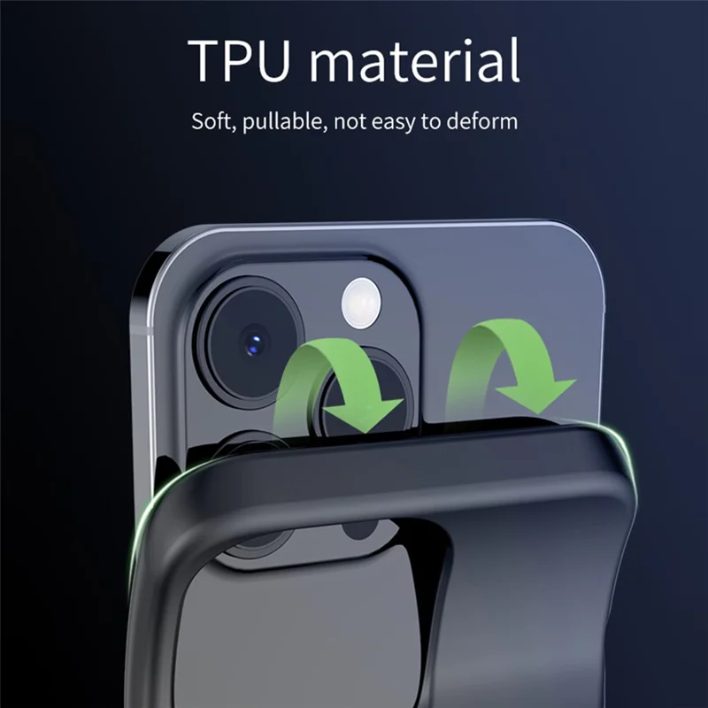 C88 For iPhone 13 Pro Max 6.7 inch 8500mAh Rechargeable Battery Power Bank Soft TPU Edge ABS Charging Case Compatible with MagSafe Wireless Charger (Support Audio)