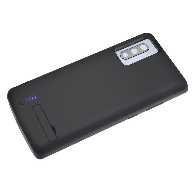 E40 For Samsung Galaxy Note 10 4G 5000mAh Phone Rechargeable Extended Battery Folding Kickstand Soft TPU Edge Charging Back Case