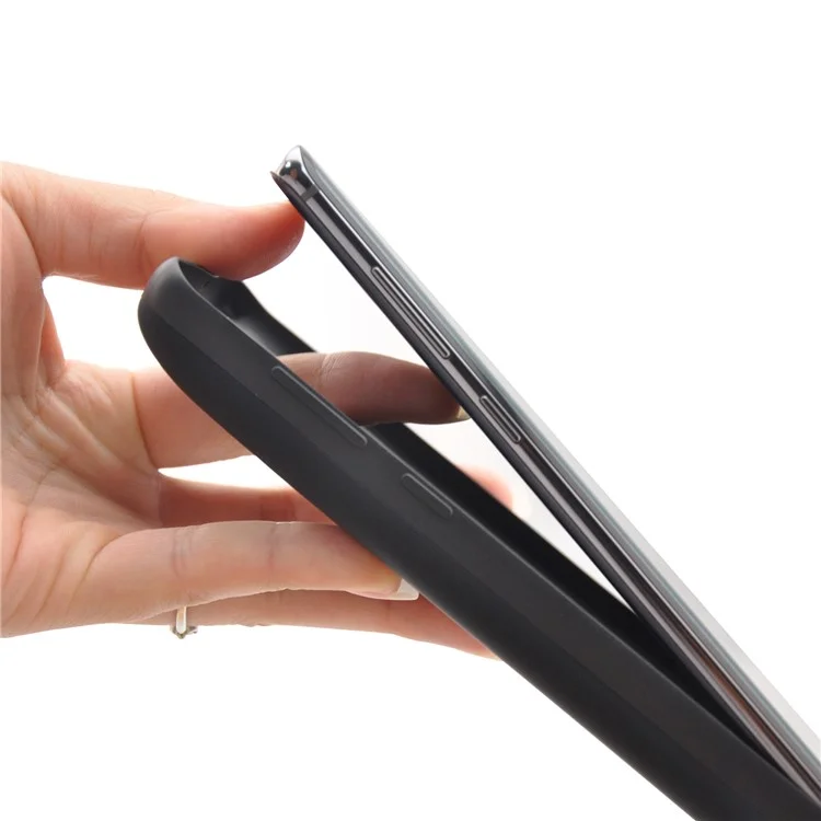 E27 für Samsung Galaxy S10 4G 6000mAh Wiederaufladbare Erweiterte Batterie Rückfall Fall Faltbarer Ständer Design Weiche TPU Kante Handy Ladegerät