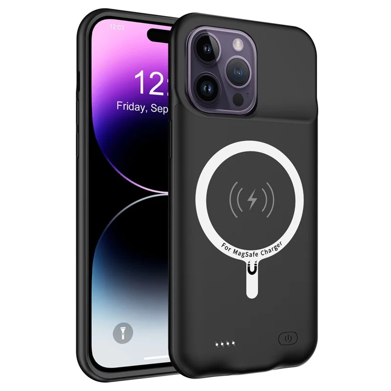 D88S Mag Series Charging Case for iPhone 14 Pro Power Bank Battery Case Anti-Drop 7000mAh Portable Phone Charger Case Support Audio Function