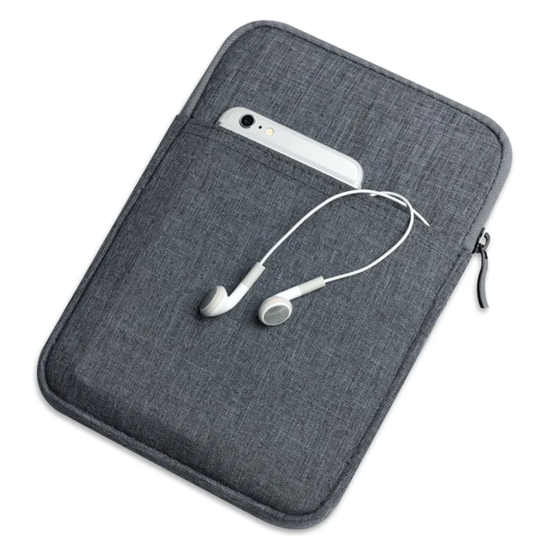 Anti-Drop Sleeve Bag for 10.5-inch Tablets Portable Carrying Case with Outer Pouch - Dark Grey