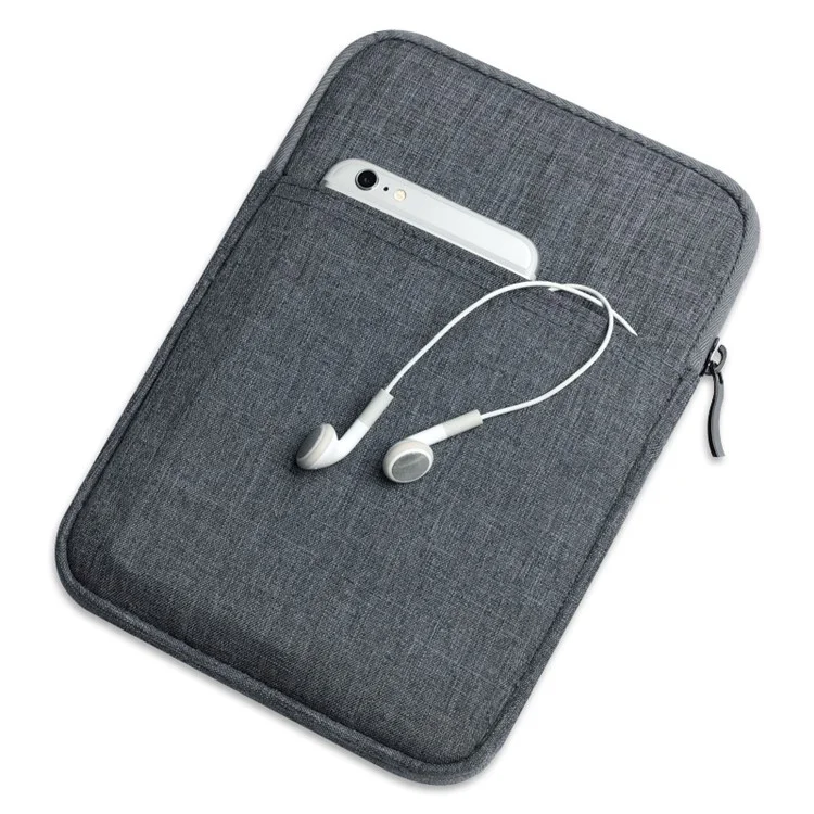 Waterproof Sleeve Bag for 10-inch Tablets Carrying Case Portable Anti-Scratch Bag with Pouch - Dark Grey