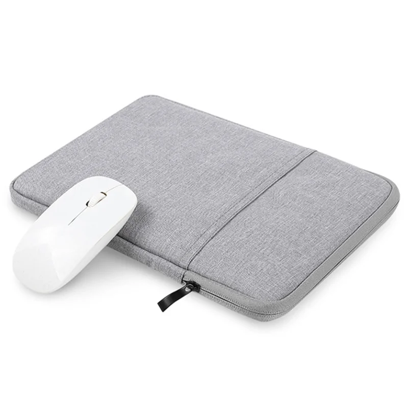 Waterproof Sleeve Bag for 10-inch Tablets Carrying Case Portable Anti-Scratch Bag with Pouch - Light Grey