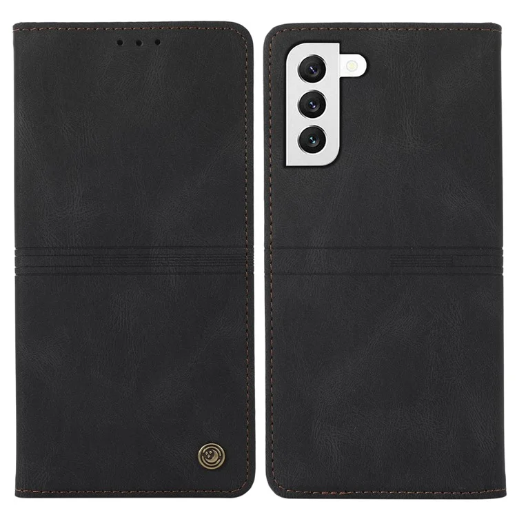 Per Samsung Galaxy S23 Dream Series Phone Custodia in Pelle Portafoglio Stand Mobile Phone Protective Cover - Nero