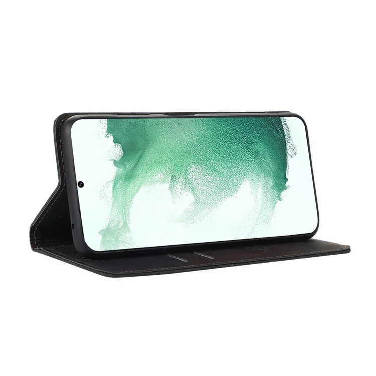 Per Samsung Galaxy S23 Dream Series Phone Custodia in Pelle Portafoglio Stand Mobile Phone Protective Cover - Nero