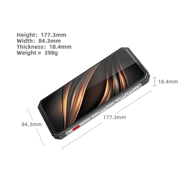 Смартфон Oukitel WP21 6.78 '' MT6789 9800mah 12 Гб+256 гб Мобильный Телефон 64 -мегапиксельная Камера, 66 вт Быстрая Зарядка