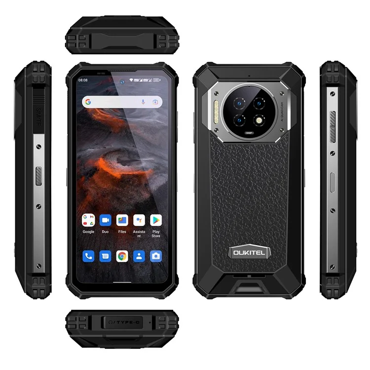 OUKITEL WP19 Smartphone IP68 Waterproof 6.78'' Helio G95 8GB+256GB Shockproof Dustproof Mobile Phone 64MP Camera 21000mAh Battery