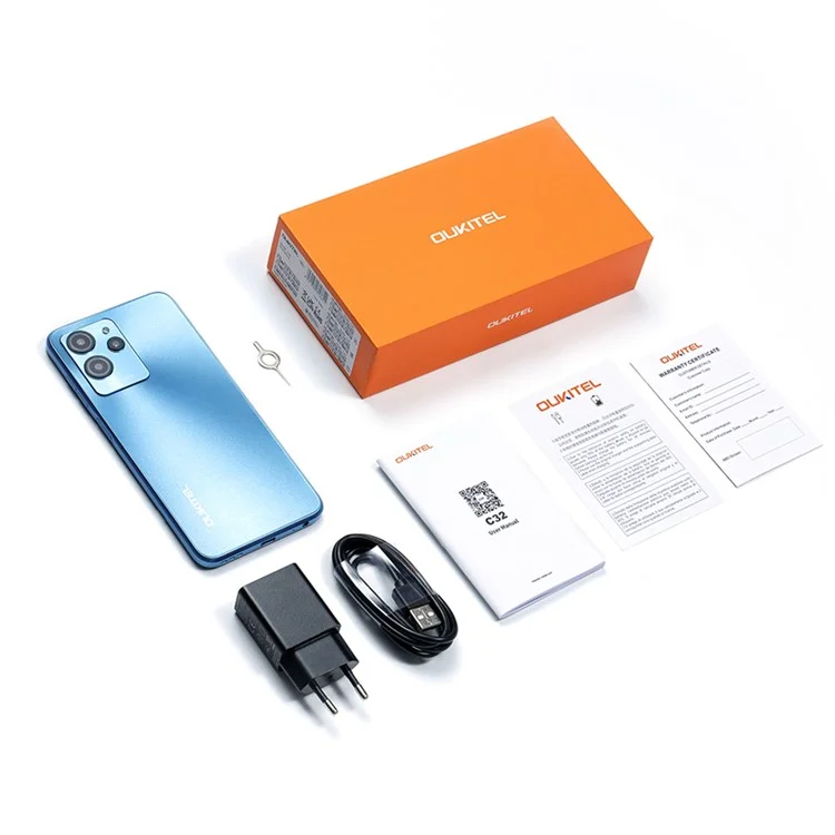 Oukitel C32 4G Smartphone da 6,517 Pollici Display T606 8GB+128GB Android 12 Cellulare 20 mp Camera - Viola