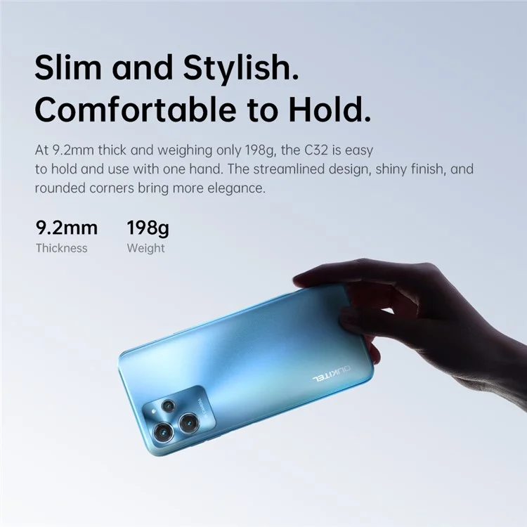 Oukitel C32 4G Smartphone da 6,517 Pollici Display T606 8GB+128GB Android 12 Cellulare 20 mp Camera - Viola