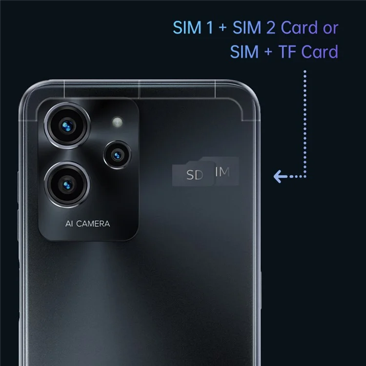 Oukitel C32 4G Smartphone da 6,517 Pollici Display T606 8GB+128GB Android 12 Cellulare 20 mp Camera - Viola