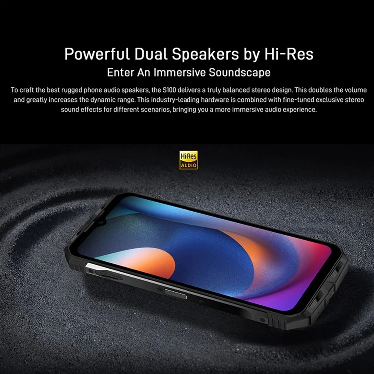 DOOGEE S100 Rugged IP68 Waterproof Phone 6.58'' 108MP Camera Helio G99 12GB+256GB Smartphone Shockproof Dustproof - Orange