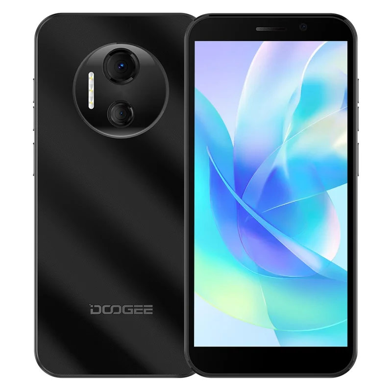 DOOGEE X97 Pro Cell Phone Helio G25 4GB+64GB 6.0" HD Screen Android 12 Phone - Black