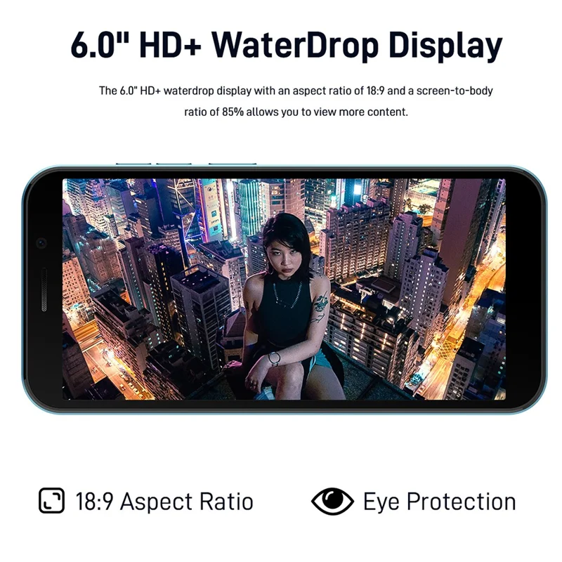 DOOGEE X97 Pro Cell Phone Helio G25 4GB+64GB 6.0" HD Screen Android 12 Phone - Black