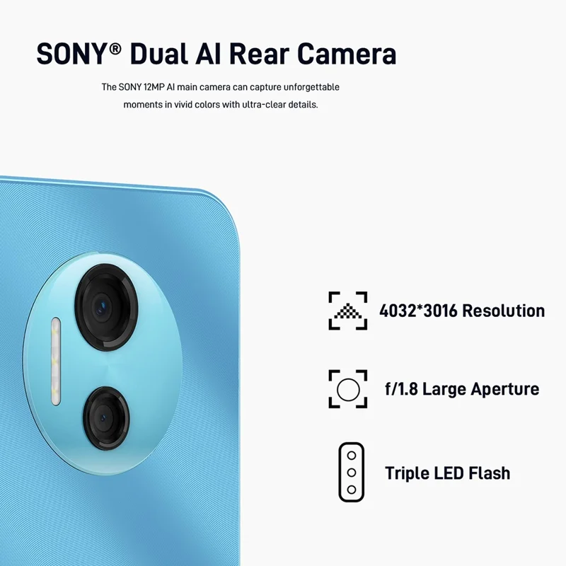 DOOGEE X97 Pro Cell Phone Helio G25 4GB+64GB 6.0" HD Screen Android 12 Phone - Black