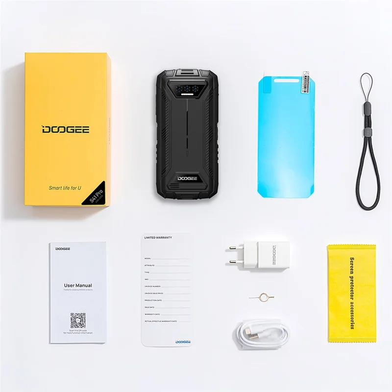 DOOGEE S41 Pro Rugged Phone 5.5'' Helio A22 4GB+32GB Unlocked Android 12 Smartphone - Green