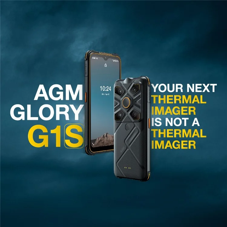 AGM Glory G1S 6.53" Rugged Smartphone Thermal Imaging 5G Android 11 5500mAh IP68 / 69K Waterproof Cellphone, 8+128G - US Version