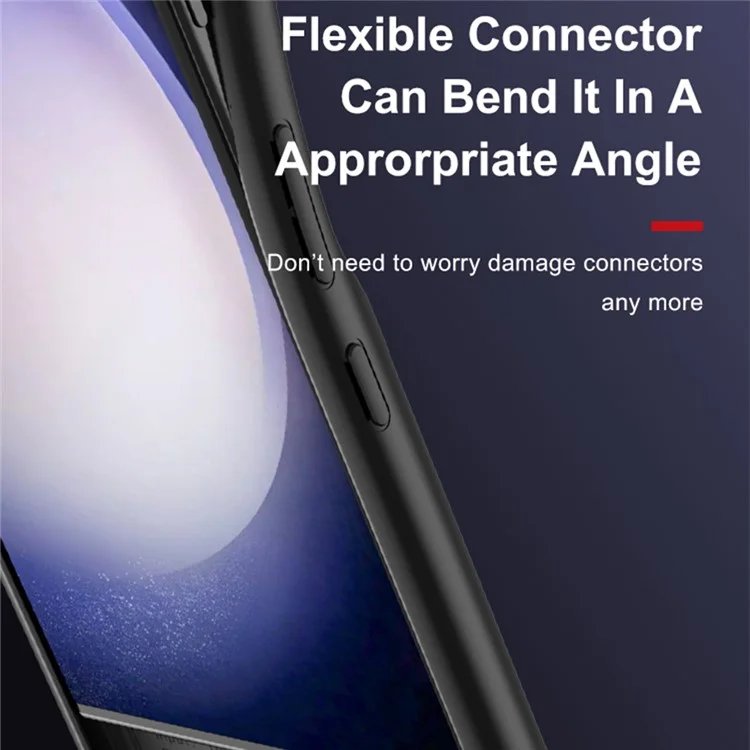 ZHX-212 For Samsung Galaxy S23 Soft Edge Phone Charger Back Charging Case Slim 4700mAh Rechargeable Extended Battery
