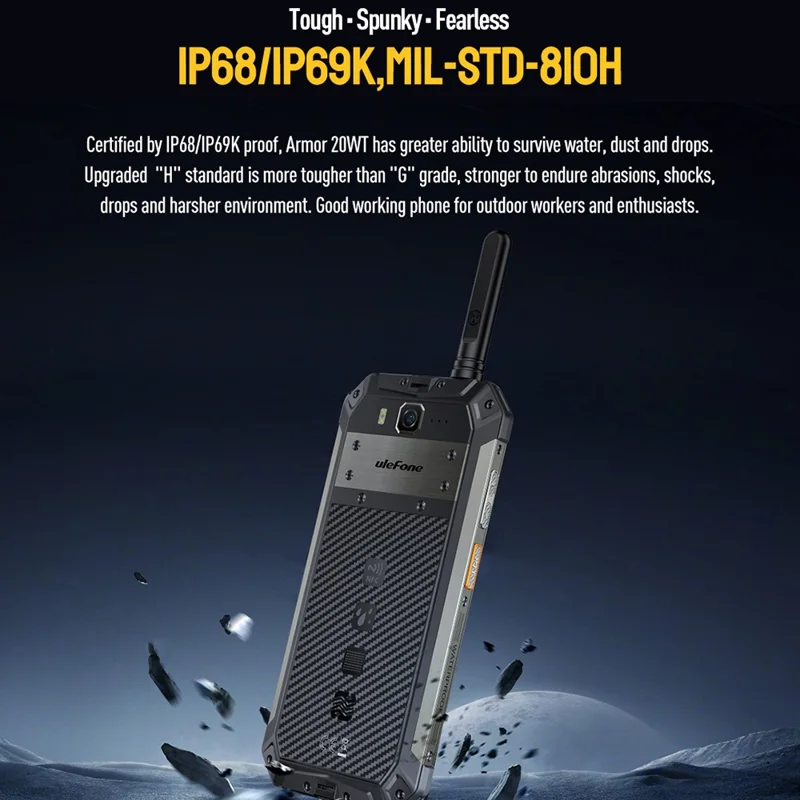 Ulefone Armour 20WT Rugged IP68 Wasserdicht