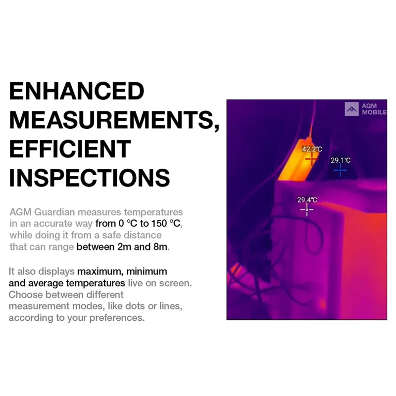 AGM G2 Pro Rugged Smartphone 6.58" Qualcomm QCM6490 IP68 Waterproof Mobile Phone 8GB+256GB 108MP Thermal Imaging Camera Dustproof Shockproof - EU Version