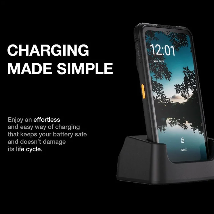 Smartphone durci AGM G2 Pro 6.58" Qualcomm QCM6490 IP68 Résistant à l'eau Téléphone portable 8Go+256Go 108MP Caméra thermique Anti-poussière Anti-choc - Version américaine