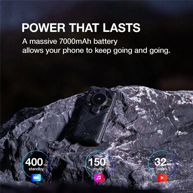 Smartphone durci AGM G2 Pro 6.58" Qualcomm QCM6490 IP68 Résistant à l'eau Téléphone portable 8Go+256Go 108MP Caméra thermique Anti-poussière Anti-choc - Version américaine