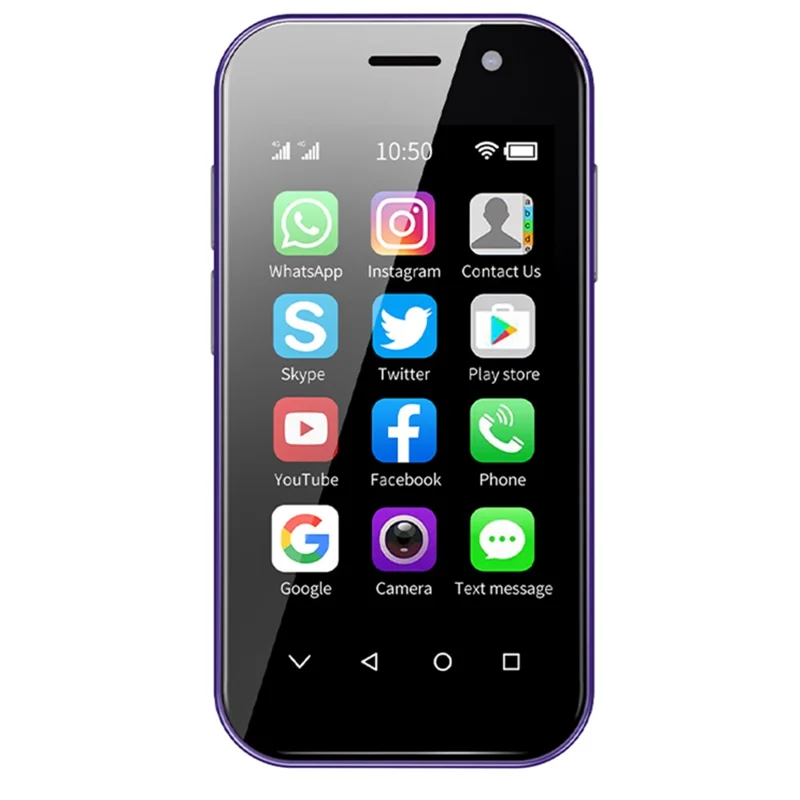 SOYES XS14 Pro Android Mobile Phone 3GB+32GB 3.0'' 4G Dual Sim Mini Smartphone - Purple