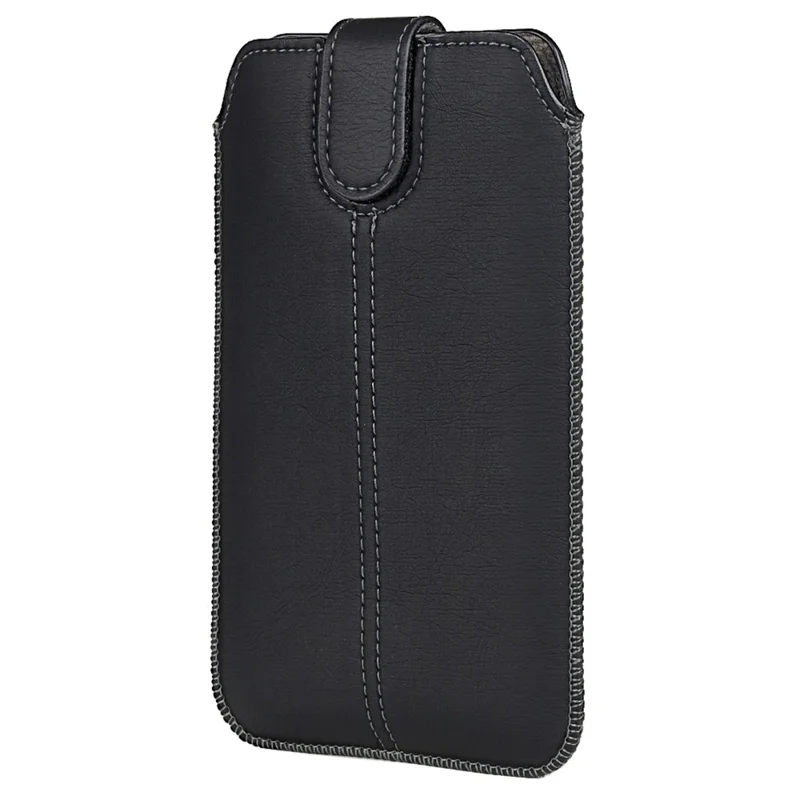 18.5 x 10.8cm Vertical Phone Belt Bag for 7.0 inch Mobile Phones Waist Pouch Universal PU Leather Phone Holder