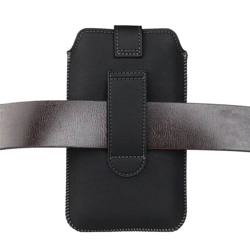 17,5 x 10,5 cm Slim Waist Phone Bag für 6,7-Zoll-Smartphones Gürteltelefontasche Universal PU-Leder-Halter
