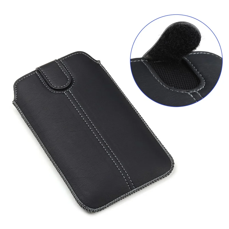 17,5 x 10,5 cm Slim Waist Phone Bag für 6,7-Zoll-Smartphones Gürteltelefontasche Universal PU-Leder-Halter