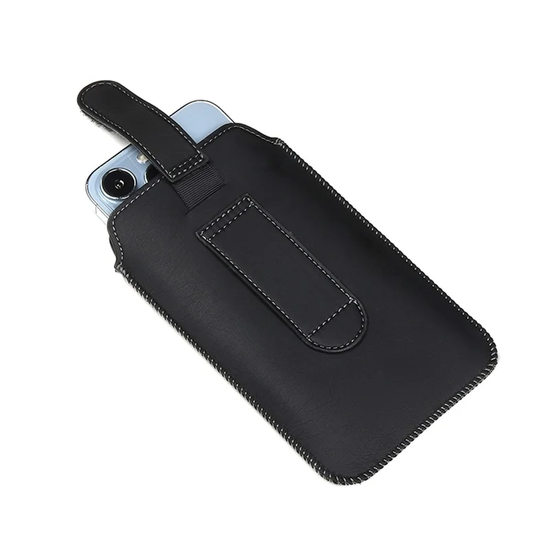 17,5 x 10,5 cm Slim Waist Phone Bag für 6,7-Zoll-Smartphones Gürteltelefontasche Universal PU-Leder-Halter