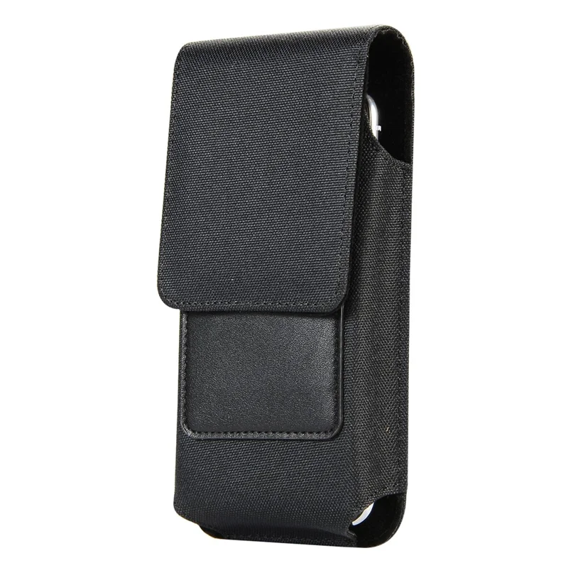 Waist Bag for 5.2 inch Phone , Nylon+PU Leather Vertical Phone Pouch Holster, Size: 15.6*8*2CM