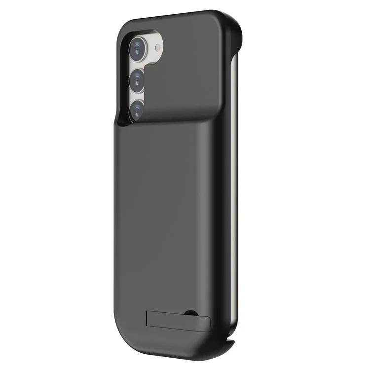 T35 Portable Battery Case for Samsung Galaxy S23+ , 6000mAh Power Bank Back Phone Case with Kickstand