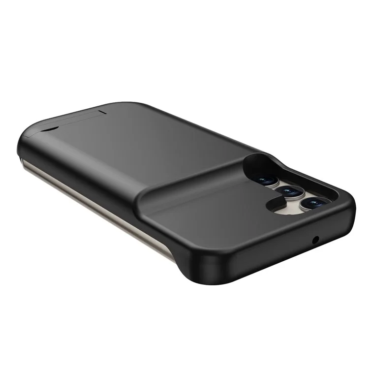 T35 Portable Battery Case for Samsung Galaxy S23+ , 6000mAh Power Bank Back Phone Case with Kickstand