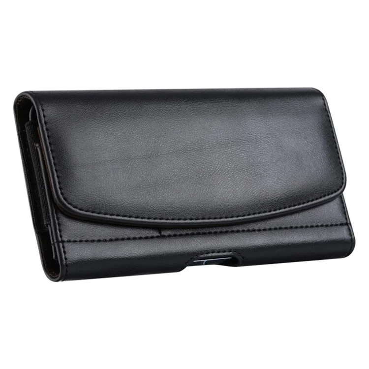 Card Slots Cell Phone Belt Bag Anti-Drop PU Leather Waist Phone Pouch with Magnetic Closure - M / 3.5-4.0 inch