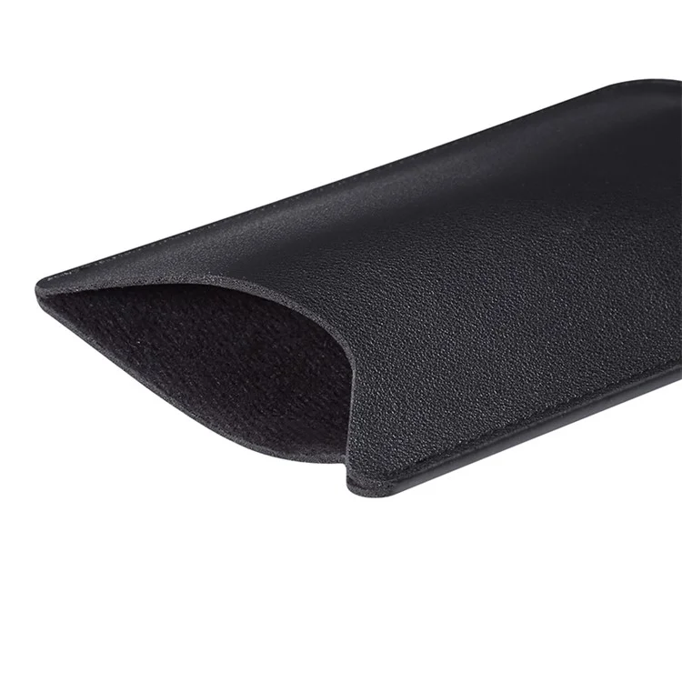 Portable Phone Bag for 6.7-6.9" Cell Phone Case Microfiber Leather Slim Phone Pouch, Size L - Black
