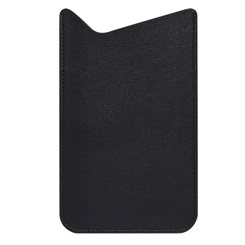 Slim Phone Case for 4.8" / 5.8" / 6.1" Mobile Phone Bag Microfiber Leather Phone Pouch, Size S - Black