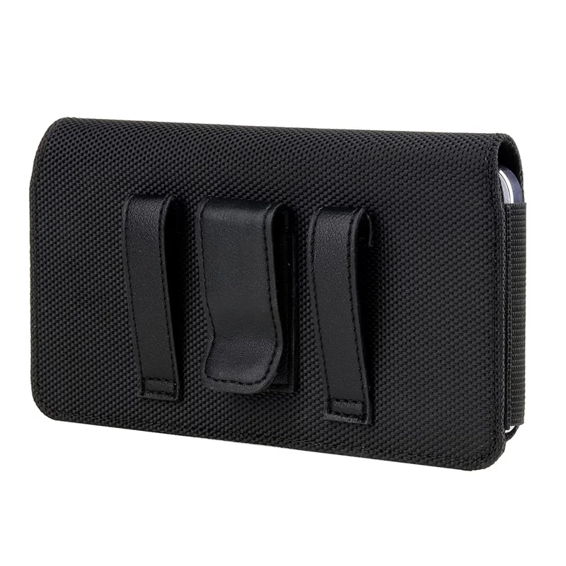 Sac de taille pour téléphone portable de 7 pouces avec fermeture magnétique, en cuir PU, 18,3 x 9,3 x 2 cm